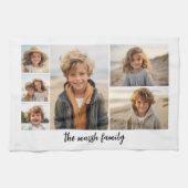 6 Fotocollage met witte achtergrond Theedoek (Horizontaal)