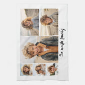 6 Fotocollage met witte achtergrond Theedoek (Verticaal)