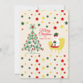 6 Fotocollage Teddybeer Schattig Schattigee Kerst Kaart (Achterkant)