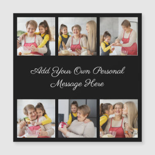 6 Fotocollage Voeg uw magneetstrip toe