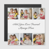 6 Fotocollage Voeg uw magneetstrip toe (Voorkant / Achterkant)