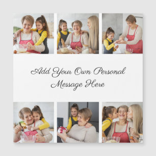 6 Fotocollage Voeg uw magneetstrip toe