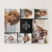 6 fotocollage - zwarte achtergrond - witte tekst legpuzzel (Horizontaal)