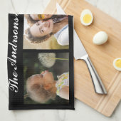 6 Foto's collage instagram oma keukenhanddoeken (Quarter Fold)