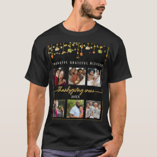 6 foto's Rustig dankfeest feestplezier T-shirt