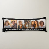 6 Fotosjabloon Moderne minimale tekst over foto Lichaamskussen (Achterkant)