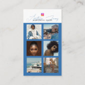 6 Fotovoederraster Sociale media QR-code Visitekaartje (Achterkant)