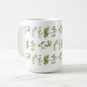 6 FRESH HERBS Grand Mug Blanc (totalité) (Devant gauche)
