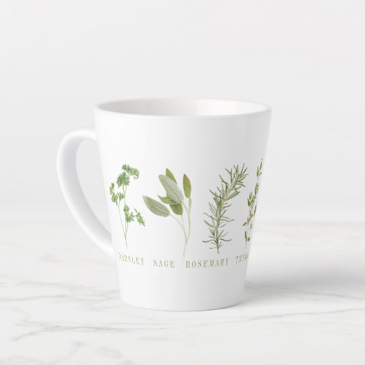 6 FRESH HERBS Latte Mok (Linkerhoek)