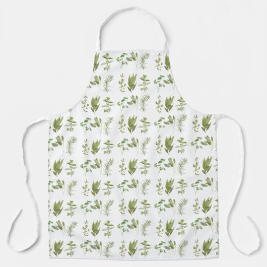 6 FRESH HERBS Schort (all-over print) - groot (Voorkant)