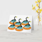 6 ganzen A Laying Kaart (Gele Bloem)