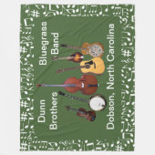 6 GEMIDDELDE BAND FLEECE DEKEN (Voorkant)