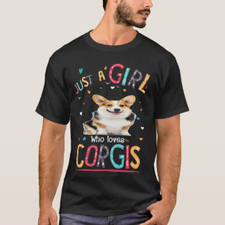 6 Gewoon Een Meisje Dat Van Corgi Houdt T-shirt