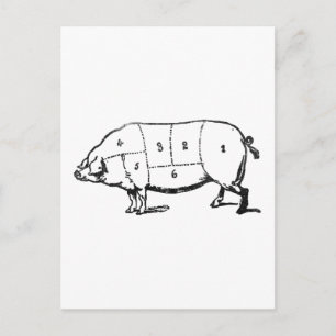 6 Graden Bacon Briefkaart