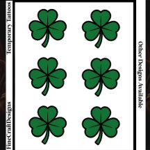 6 Groene Moderne St. Paddy's Day Klavertje 