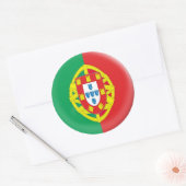 6 gros autocollants Portugal drapeau portugais (Enveloppe)