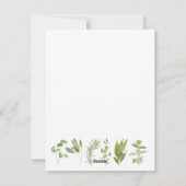 6 HERBES FRAÎCHES 4,25 x 5,5 Carte à plat vide (Dos)