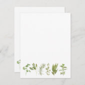 6 HERBES FRAÎCHES 4,25 x 5,5 Carte à plat vide (Devant / Derrière)