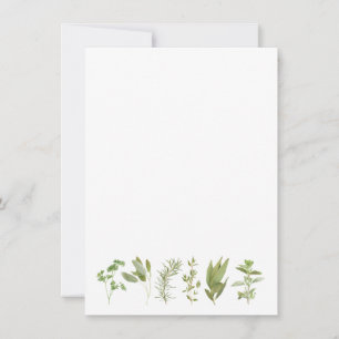 6 HERBES FRAÎCHES 4,5 x 6,25 Carte blanche à plat