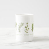 6 HERBES FRAÎCHES Bone China Mug (Devant)