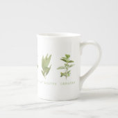 6 HERBES FRAÎCHES Bone China Mug (Droite)