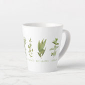 6 HERBES FRAÎCHES Latte Mug (Angle droit)