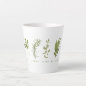 6 HERBES FRAÎCHES Latte Mug (Devant)
