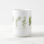 6 HERBES FRAÎCHES Tall White Mug (Centre)