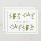 6 HERBS FRAIS Carte postale (Devant / Derrière)
