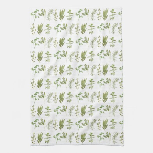 6 HERBS FRAIS Serviette de cuisine (tout) (Vertical)