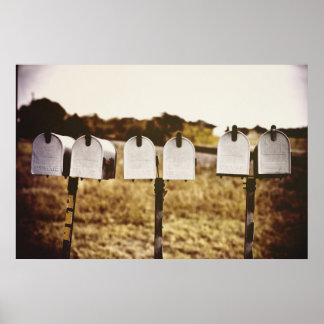 6 in een rij { U hebt postreeks} Poster