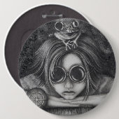 6-inch Button Kikker Princess Steampunk (Voorkant /achterkant)