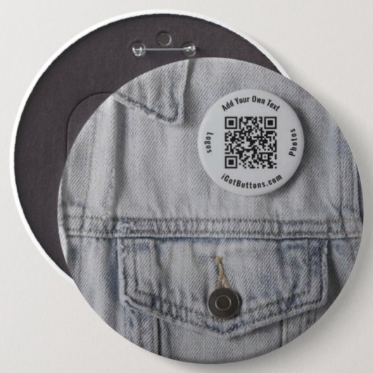 6 Inch Enorme Button Custom (Voorkant /achterkant)