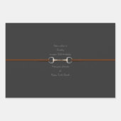 6-inch Snaffle Bit & Reins Custom Text Equestrian Inpakpapier Vel (Voorkant 2)