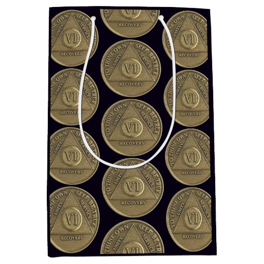 6 jaar AA Jubileum Coin Medium Cadeauzakje (Voorkant)