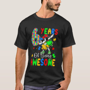 6 jaar au-some 6 jaar oud Autisme bewustzijn T-shirt