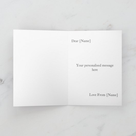 6 jaar bruiloft Jubileum fotokaart Kaart (Binnen)