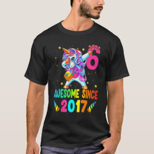 6 jaar oud cadeau meisjes Tiener abbing Unicorn 6t T-shirt