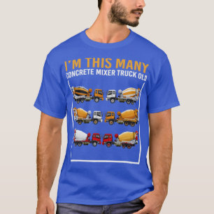 6 jaar oud Im Deze vele betonnen mixer vrachtwagen T-shirt