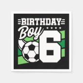 6 Jaar Oud Voetbal Football Feest 6e Verjaardag Jo Servet (Voorkant)