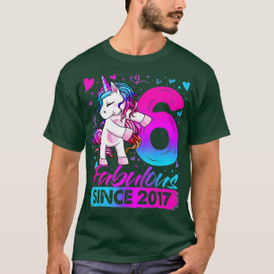 6 jaar oude Flossonicorn Gifts 6th Birthday Gi T-shirt