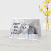 ** 6 JAAR OUDE MEISDAG* KAART (Gele Bloem)