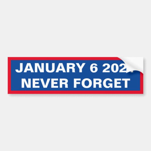 6 JANUARI BUMPERSTICKER (Voorkant)