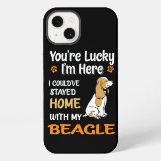 6 Je hebt geluk thuis met mijn beagle iPhone 13 Hoesje