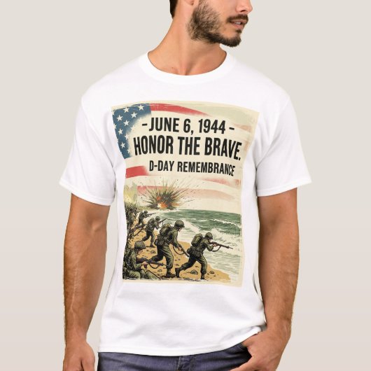 6 juin T-shirt commémoratif du jour J (Devant)