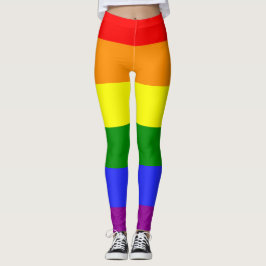 6 Kleur Pride Vlag Regenboog Gestreept LGBT Leggings