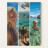 6 Lange Verticale Streep Boho Foto Planner (Achterkant)