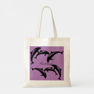 6 Leaping Porpoises Thunder_Cove Tote Bag