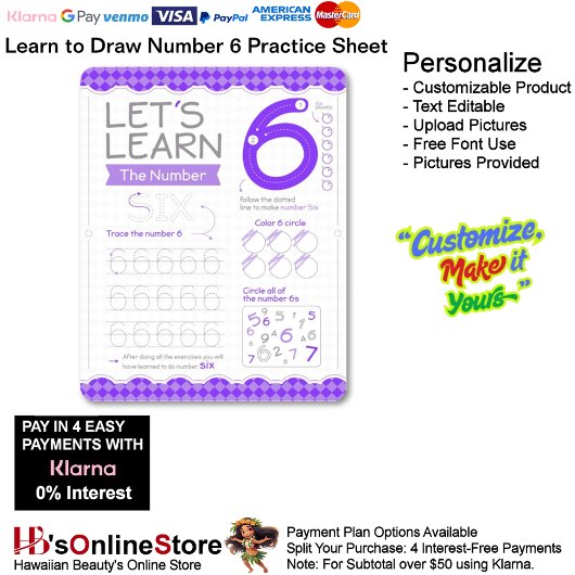 6 Learn To Draw Number 6 Teacher Home Schooling
