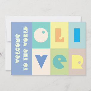  6 letter babyjongensnaam Welkom Kaart